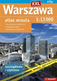 Warszawa XXL atlas miasta - okładka książki
