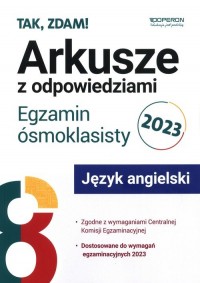 Arkusze Egzamin ósmoklasisty 2023. - okładka podręcznika