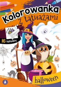 Kolorowanka z tatuażami. Halloween - okładka książki