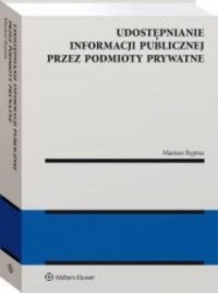 Udostępnianie informacji publicznej - okładka książki