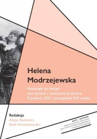Helena Modrzejewska. Materiały - okładka książki