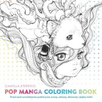 Pop manga coloring book - okładka książki