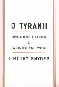 O tyranii - okładka książki
