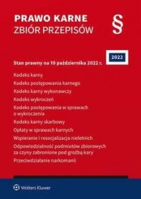 Prawo karne Zbiór przepisów. KK - okładka książki