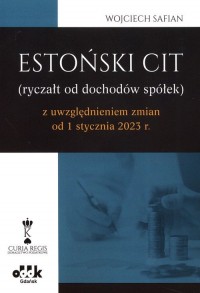 Estoński CIT (ryczał od dochodów - okładka książki