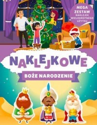 Naklejkowe Boże Narodzenie - okładka książki