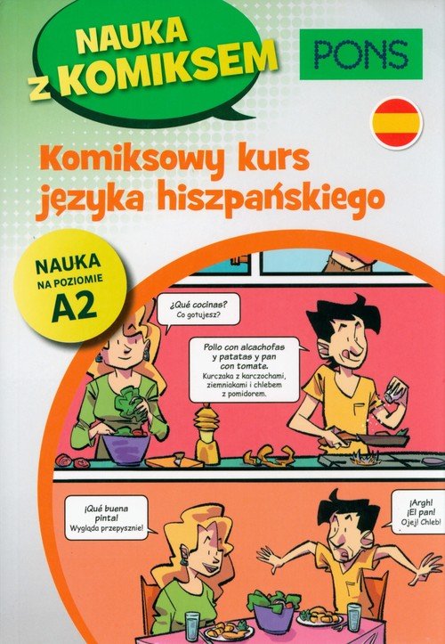 Komiksowy kurs języka hiszpańskiego. - okładka podręcznika