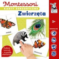 Montessori Karty sensoryczne Zwierzęta - okładka książki