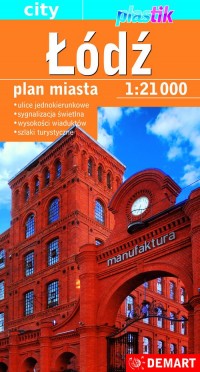 Plan miasta Łódź 1:21000 - okładka książki