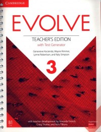 Evolve 3 Teachers Edition with - okładka podręcznika