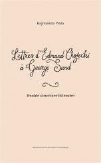 Lettres d Edmund Chojecki Georges - okładka książki