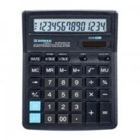 Kalkulator biurowy 14 cyfr. czarny - zdjęcie produktu