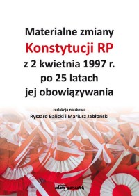 Materialne zmiany Konstytucji RP - okładka książki