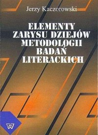 Elementy zarysu dziejów metodologii - okładka książki