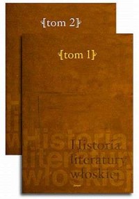 Historia literatury włoskiej. Tom - okładka książki