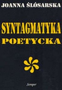 Syntagmatyka poetycka - okładka książki