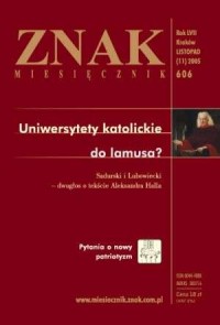 Znak nr 11(606)/2005. Uniwersytety - okładka książki