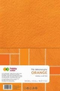 Filc dekoracyjny pomarańczowy 10szt - zdjęcie produktu