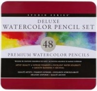 Kredki akwarelowe 48 kolorów metalowe - zdjęcie produktu