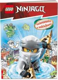 Lego Ninjago Kolorowanka z naklejkami - okładka książki