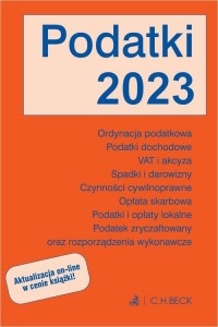 Podatki 2023 z aktualizacją online - okładka książki