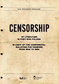 Censorship of Literature in Post-War - okładka książki