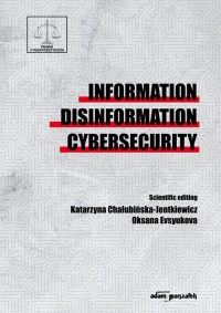 Information disinformation cybersecurity - okładka książki