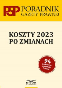 Koszty 2023 po zmianach - okładka książki