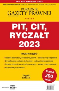 Pit Cit Ryczałt 2023. Podatki-Przewodnik - okładka książki