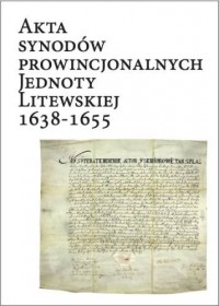 Akta synodów prowincjonalnych Jednoty - okładka książki