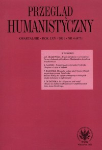 Przegląd Humanistyczny 2021/4 (475) - okładka książki