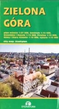 Zielona Góra - plan miasta - okładka książki