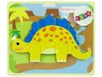Drewniane puzzle Dinozaur Stegosaurus - zdjęcie zabawki, gry
