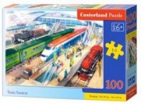 Puzzle 100 Train Station CASTOR - zdjęcie zabawki, gry