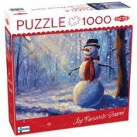 Puzzle 1000 Happy Snowman - zdjęcie zabawki, gry