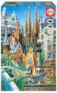 Puzzle 1000 Projekty Gaudiego (miniatura) - zdjęcie zabawki, gry