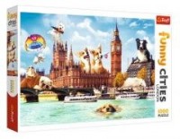 Puzzle 1000 Psy w Londynie TREFL - zdjęcie zabawki, gry