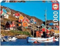 Puzzle 1000 Skandynawskie domy - zdjęcie zabawki, gry