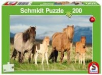 Puzzle 200 Konie - rodzinne zdjęcie - zdjęcie zabawki, gry