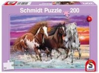 Puzzle 200 Trzy dzikie konie G3 - zdjęcie zabawki, gry