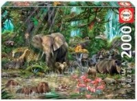 Puzzle 2000 Afrykańska dżungla - zdjęcie zabawki, gry