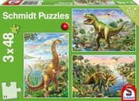 Puzzle 3x48 Dinozaury G3 - zdjęcie zabawki, gry