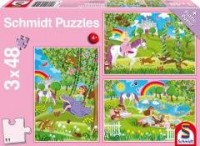 Puzzle 3x48 Księżniczki w ogrodzie - zdjęcie zabawki, gry