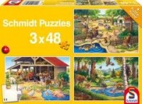 Puzzle 3x48 Moje ulubione zwierzęta - zdjęcie zabawki, gry