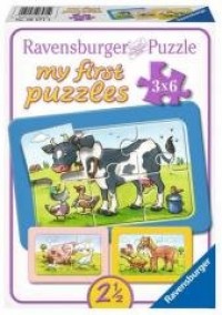 Puzzle 3x6 Zwierzaki - zdjęcie zabawki, gry