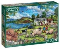 Puzzle 500 Falcon Farma w górach - zdjęcie zabawki, gry