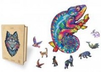 Puzzle drewniane kameleon 120el - zdjęcie zabawki, gry