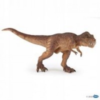 T-rex biegnący brązowy - zdjęcie zabawki, gry