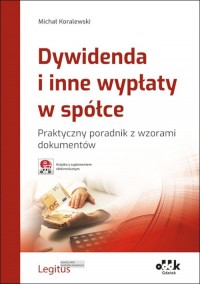 Dywidenda i inne wypłaty w spółce - okładka książki