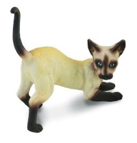 Kot Syjamski przeciągający się - zdjęcie zabawki, gry